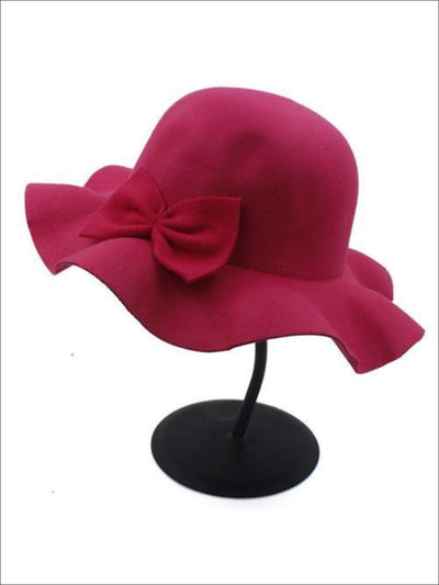 Girls Fedora Hat - Hot Pink / Brim size: 4.5CM Hat size: 52-54CM Hat High: 9CM - Girls Hat