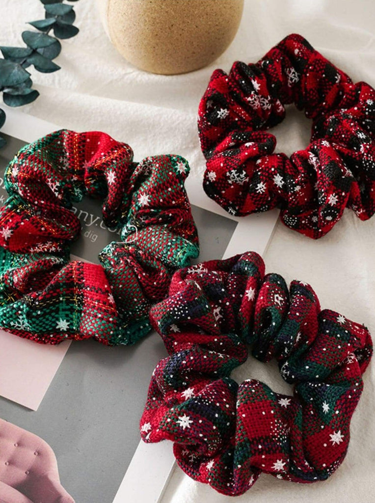 Cute Christmas Accessories  Little Girls Holiday Hair Scrunchies