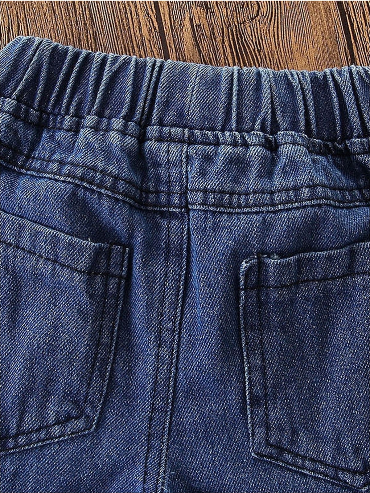Kids Denim Clothes | Frayed Flare Leg Jeans | Mia Belle Girls