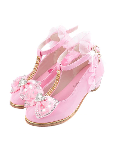 calendar Mellow Prick Shoes By Liv & Mia | Girls Frilly Rhinestone Bow Tie Princess Shoes – Mia  Belle Girls
