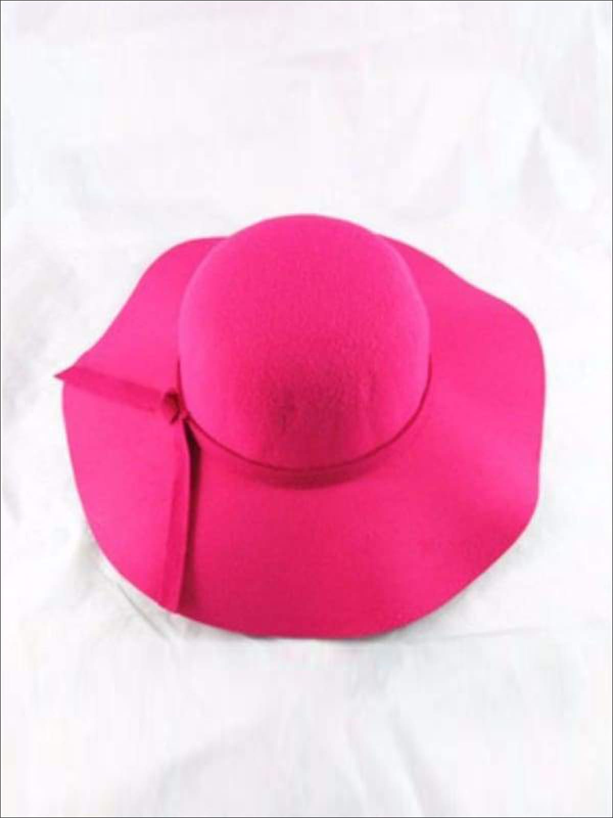 Toddler Cute Fashion Accessories | Little Girls Fuchsia Floppy Hat
