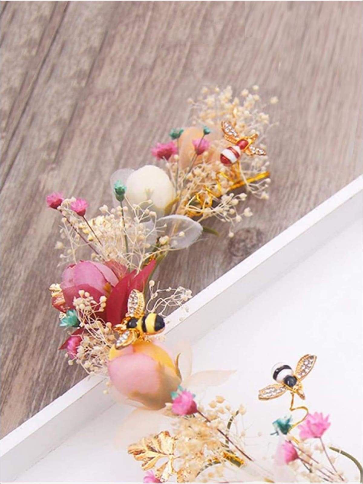 Girls Garden Fairy Flower Crown Headband - Hair Accessories
