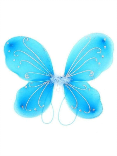Halloween Accessories | Glitter Fairy Butterfly Wings - Mia Belle Girls