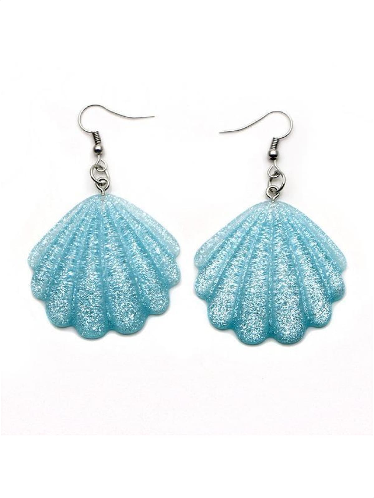 Halloween Accessories | Glitter Sea Shell Earrings | Mia Belle Girls