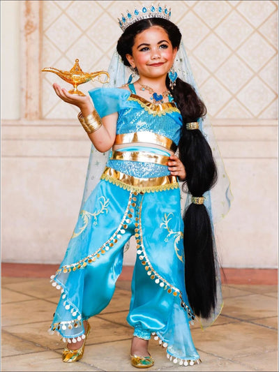 Halloween Costume | Princess Jasmine Inspired Set | Mia Belle Girls