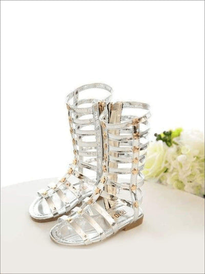 Shoes By Liv & Mia | Gold Star Gladiator Sandals | Mia Belle Girls