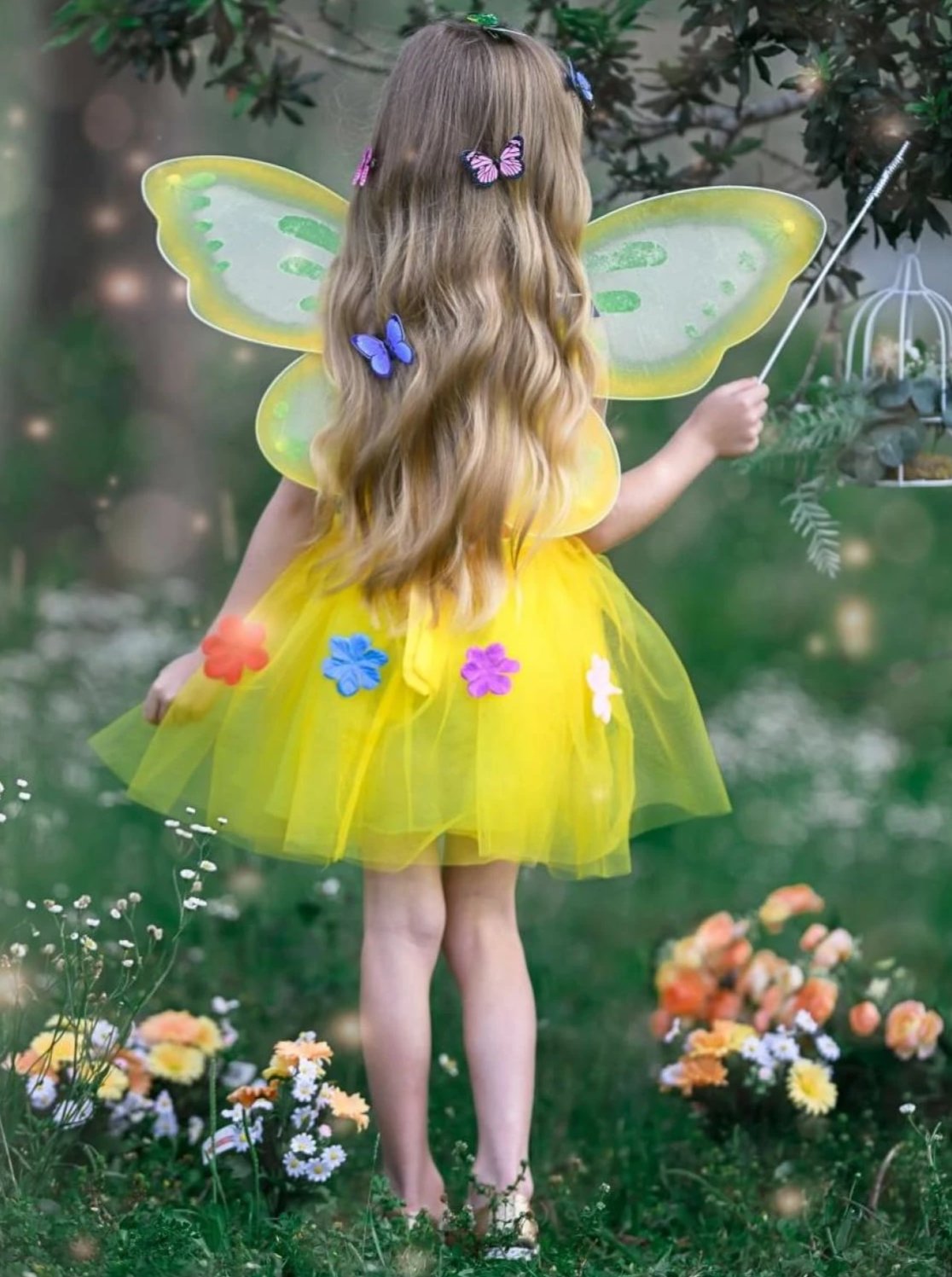 Kids Halloween Costumes | Golden Butterfly Costume - Mia Belle Girls