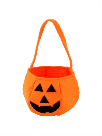 Girls Halloween Jack-O-Lantern Trick-or-Treat Bag - Mia Belle Girls