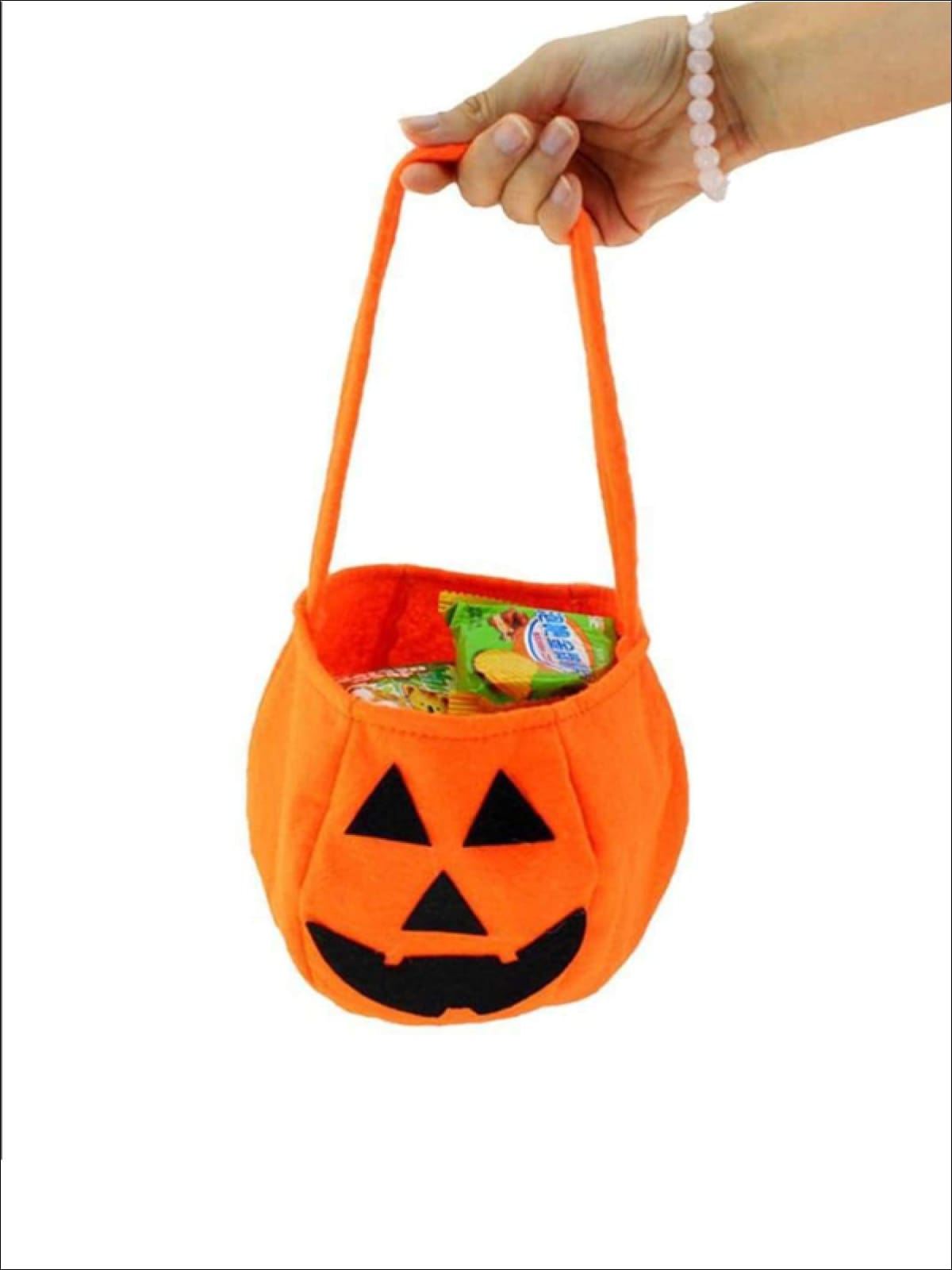 Girls Halloween Jack-O-Lantern Trick-or-Treat Bag - 28CM x 20CM x 13CM - Accessories