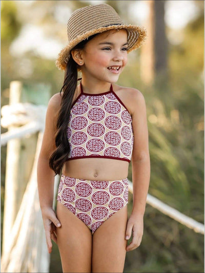 Kids Swim Accessories  Girls Lace Sarong & Matching Headband Set – Mia  Belle Girls