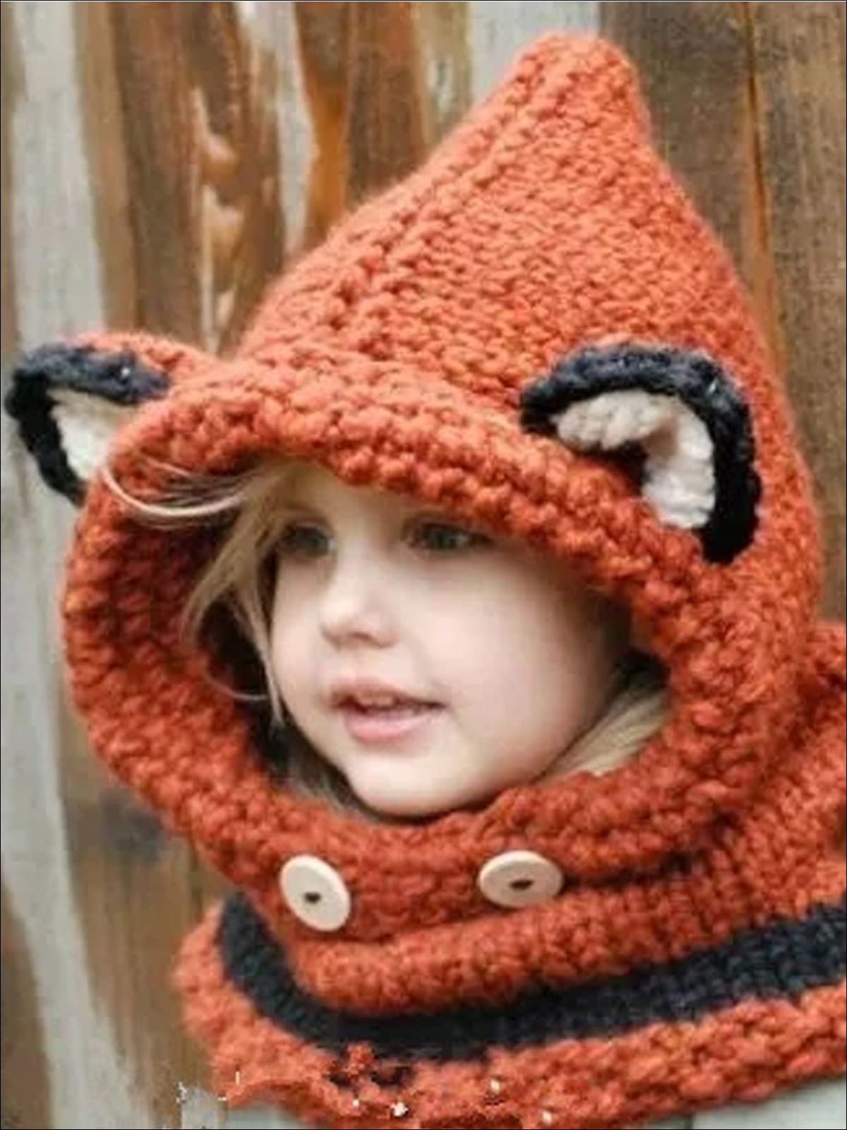 Girls Knitted Animal Ear Winter Scarf - Girls Hats