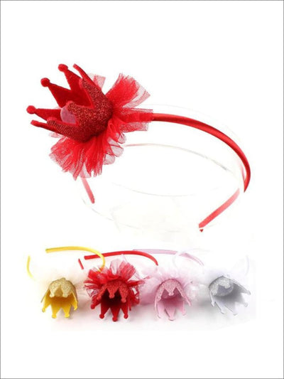 Girls Lace Crown Headband ( 4 color options) - Hair Accessories