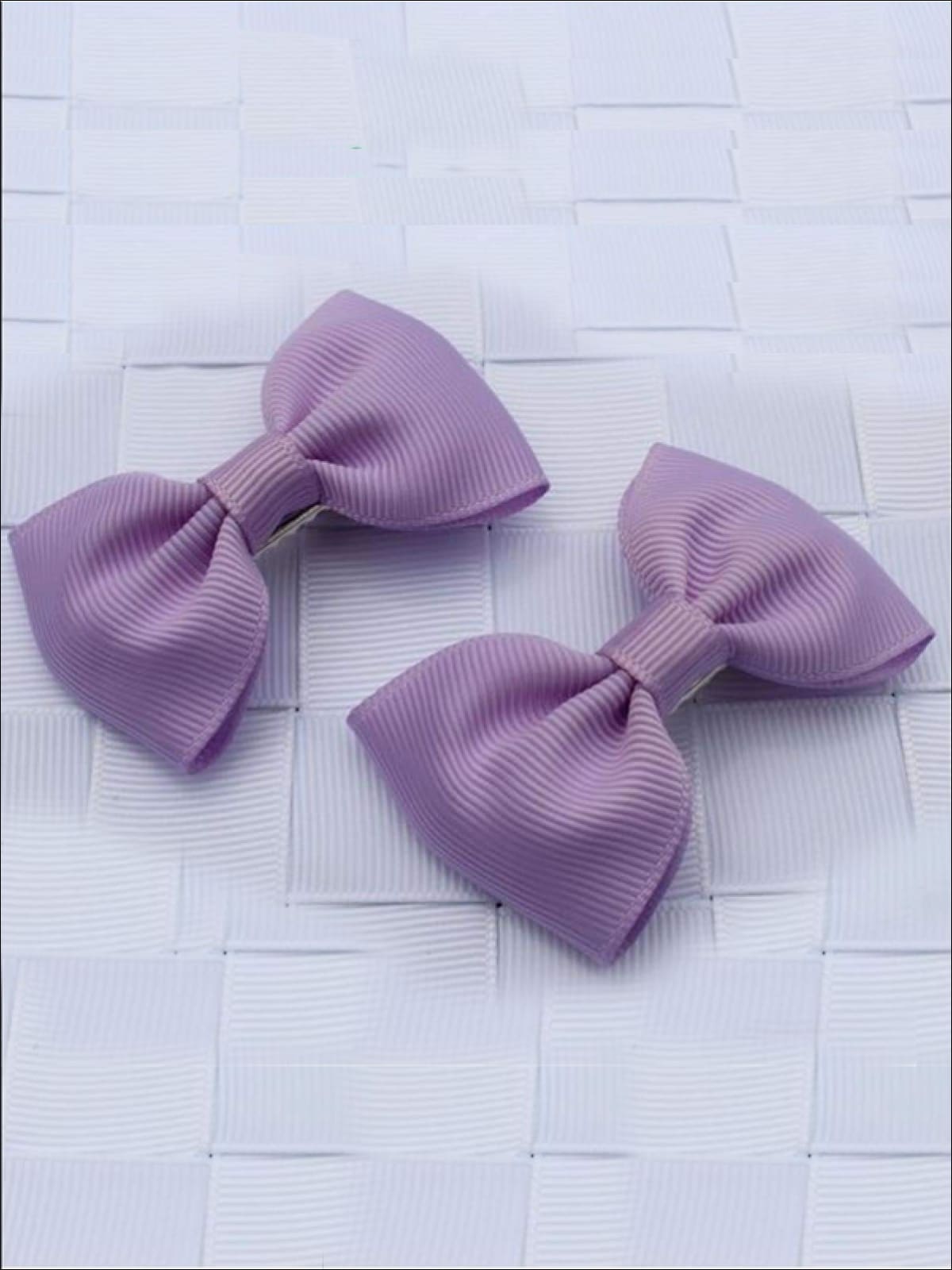 Girls Mini Bow Tie Hair Clips ( Multiple Color Options) - Hair Accessories