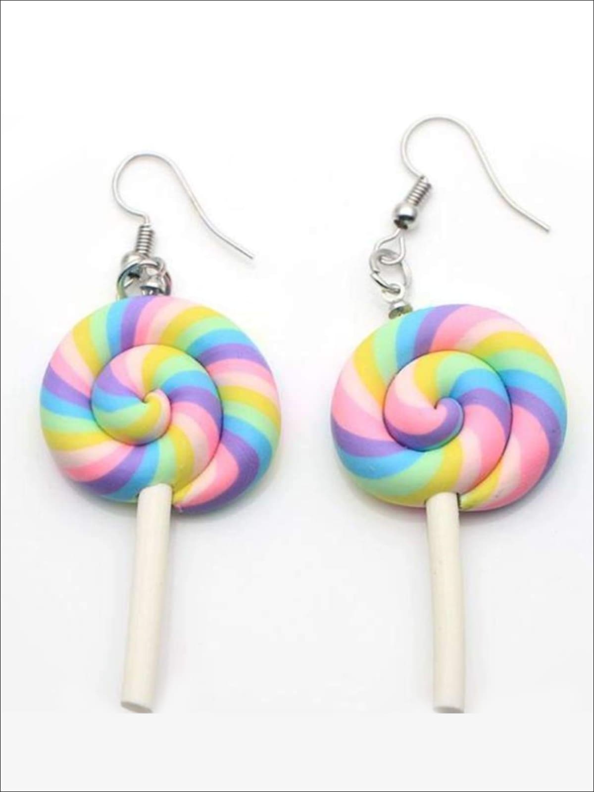 Halloween Accessories | Swirl Lollipop Earrings  | Mia Belle Girls