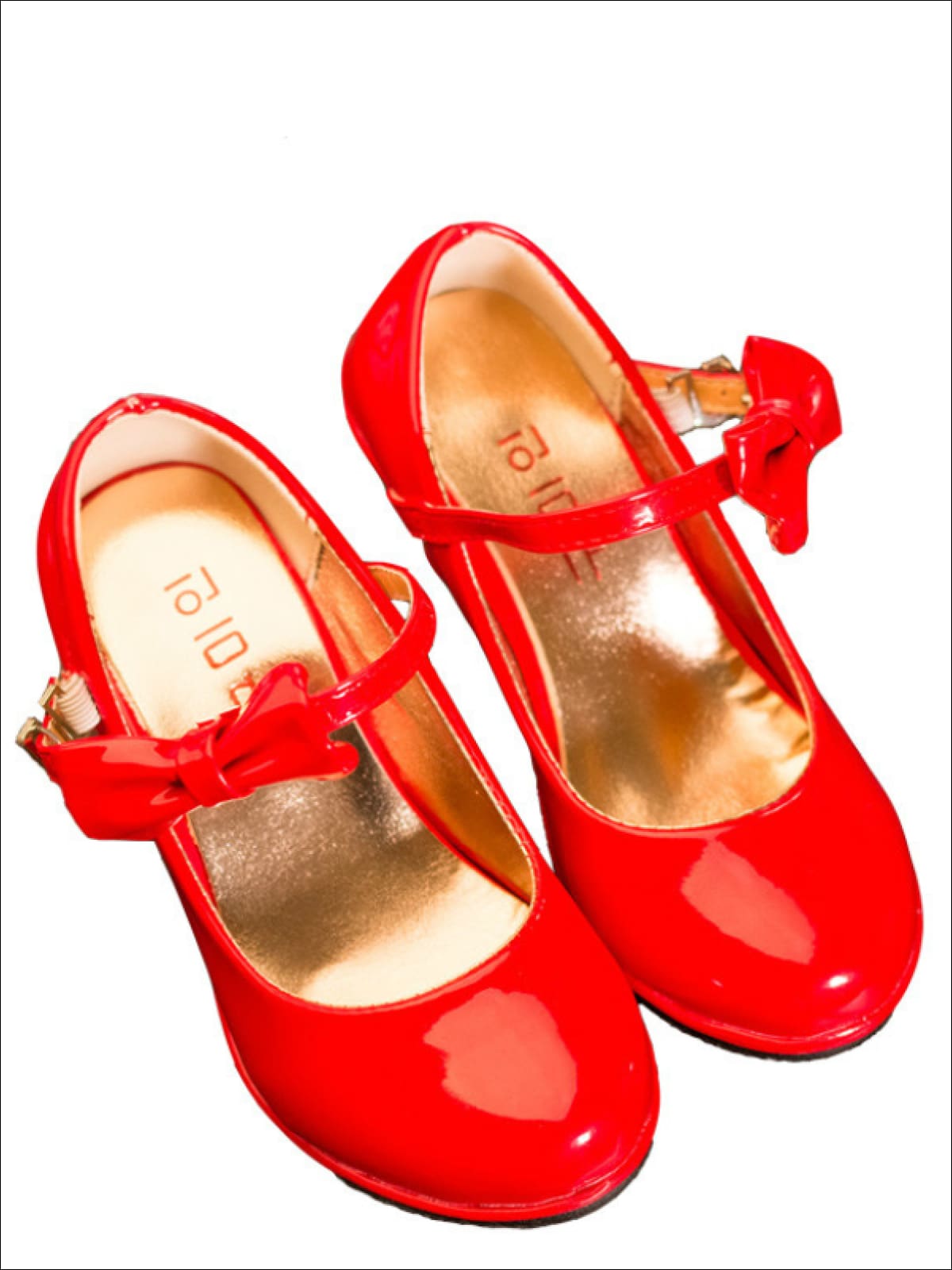 Patent Synthetic Leather Mary Jane Bow Tie Shoes By Liv and Mia – Mia ...