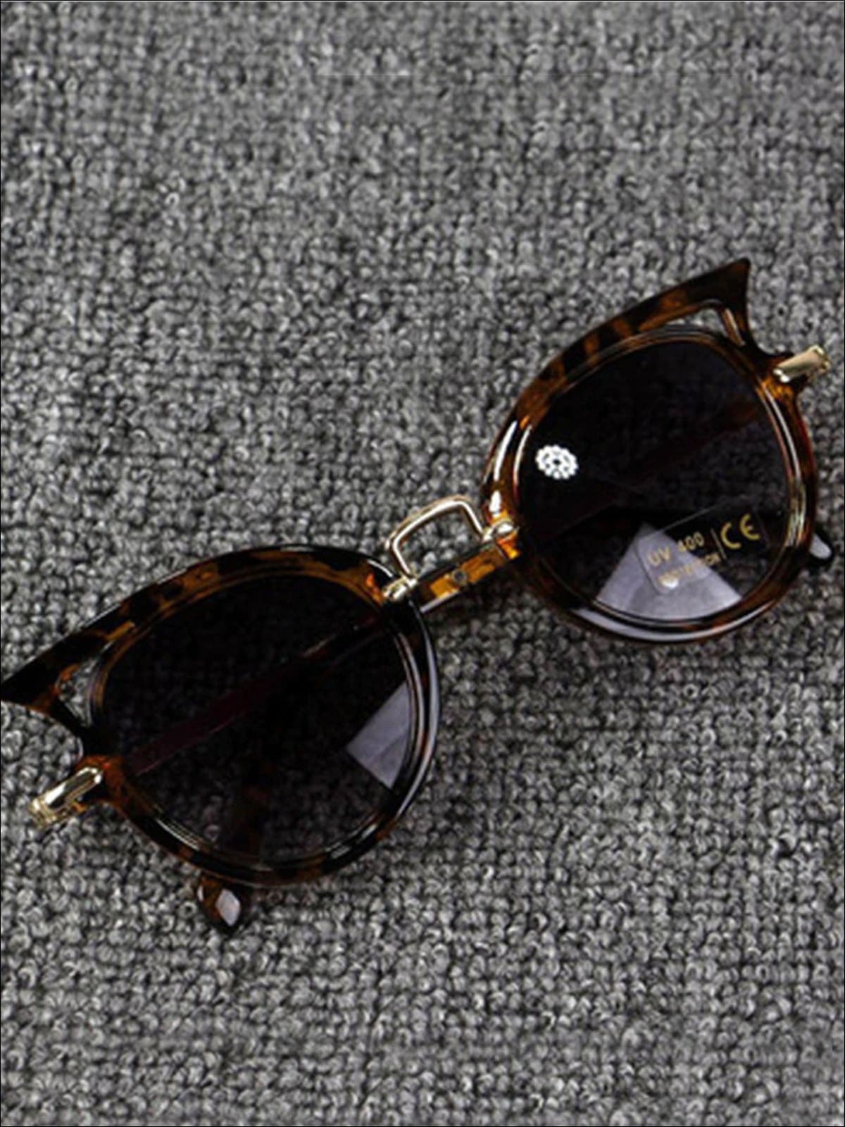 Girls Polarized Cat Eye Sunglasses - Leopard - Girls Accessories