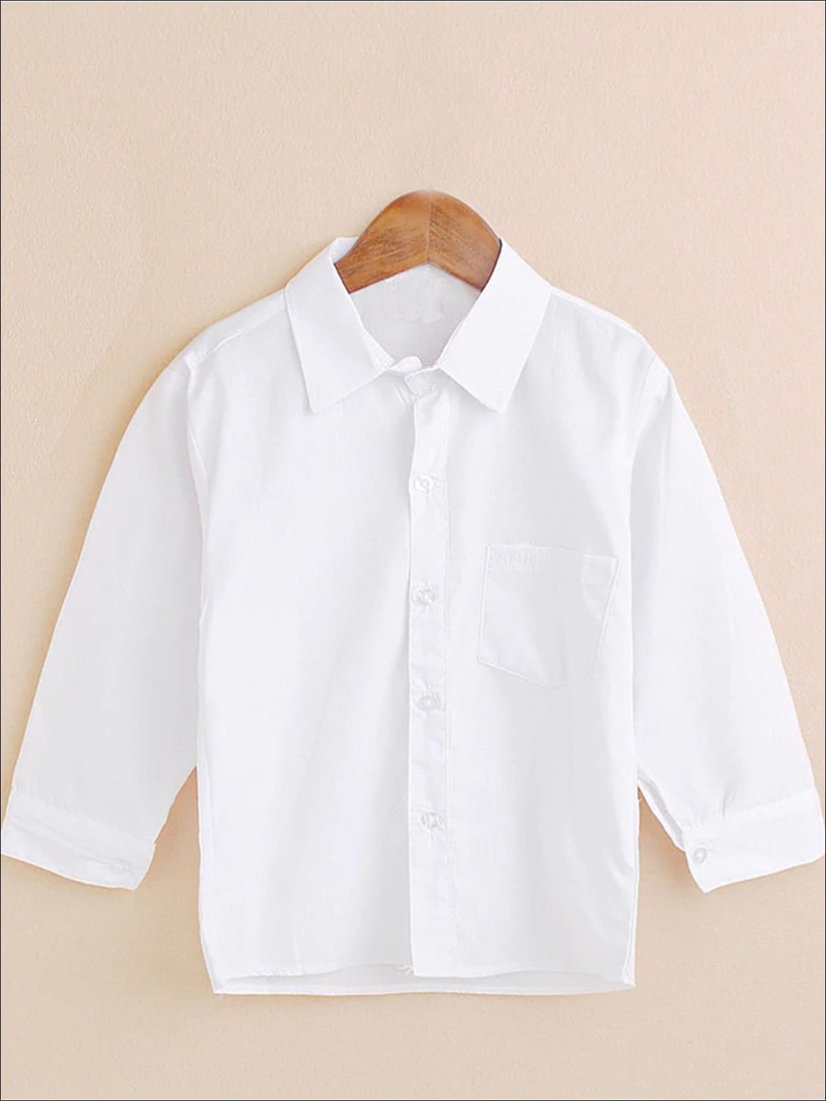 Girls Preppy White Button Up Long Sleeve Top – Mia Belle Girls
