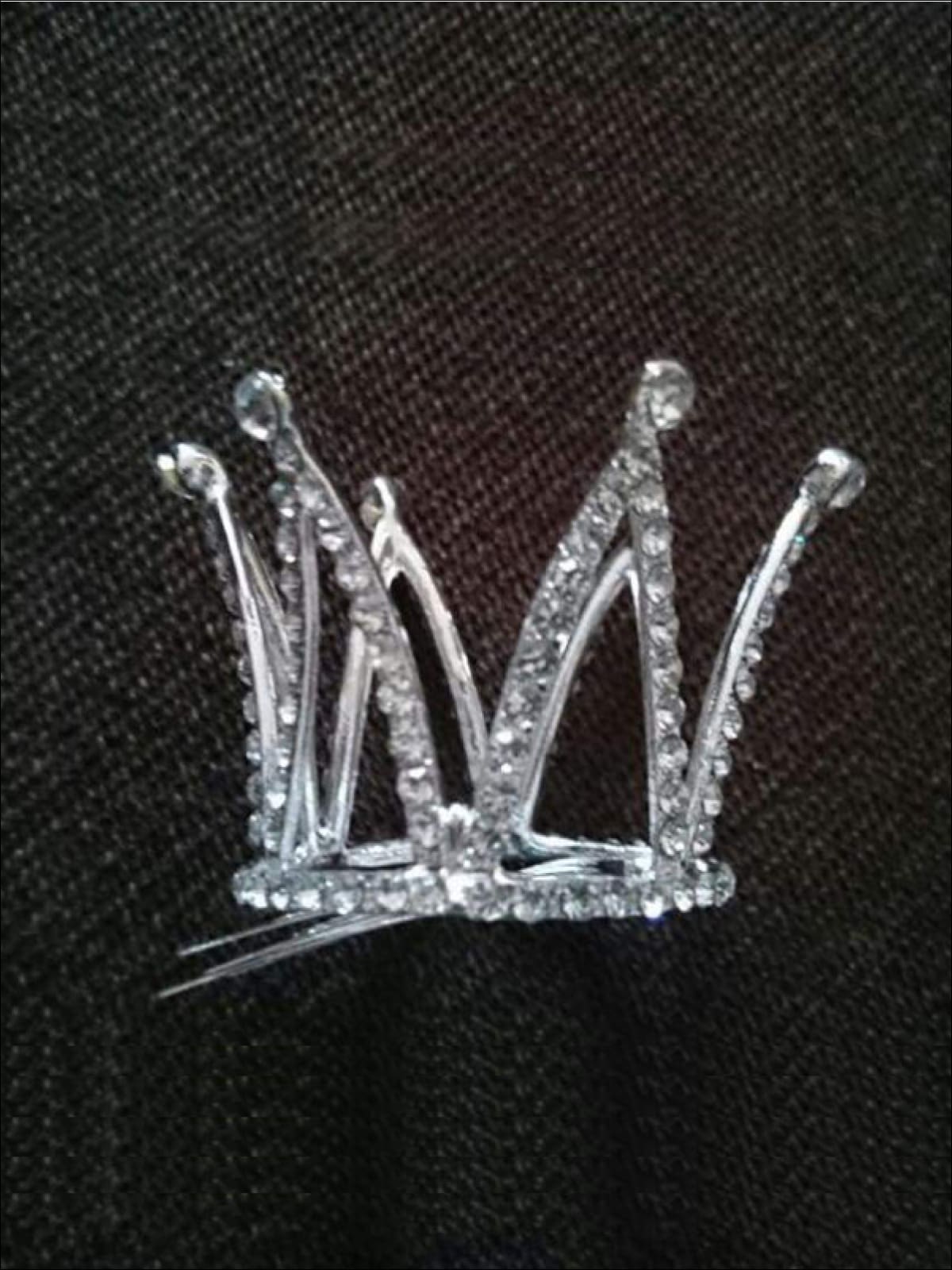 Girls Princess White Crystals Tiara Crown (Available in Gold and Silver) - Hair Accessories
