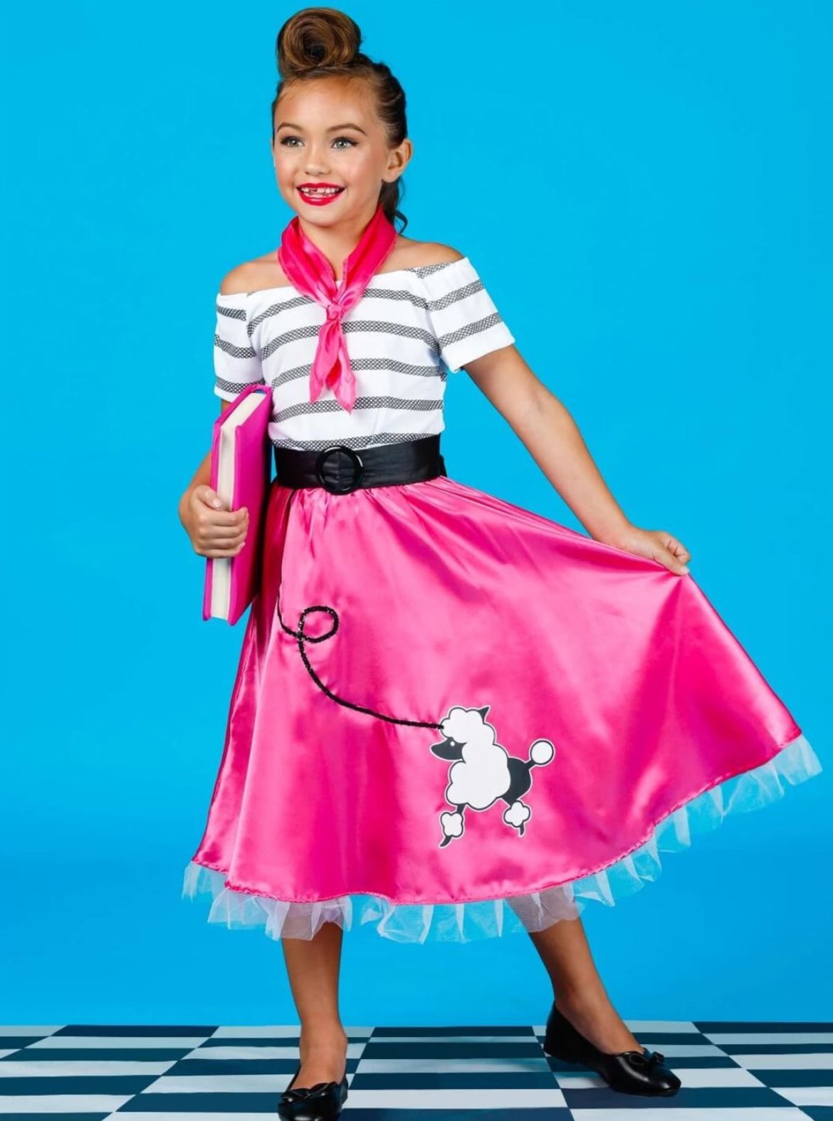 Halloween Costumes | Kids Retro 50's Top & Skirt Set | Mia Belle Girls