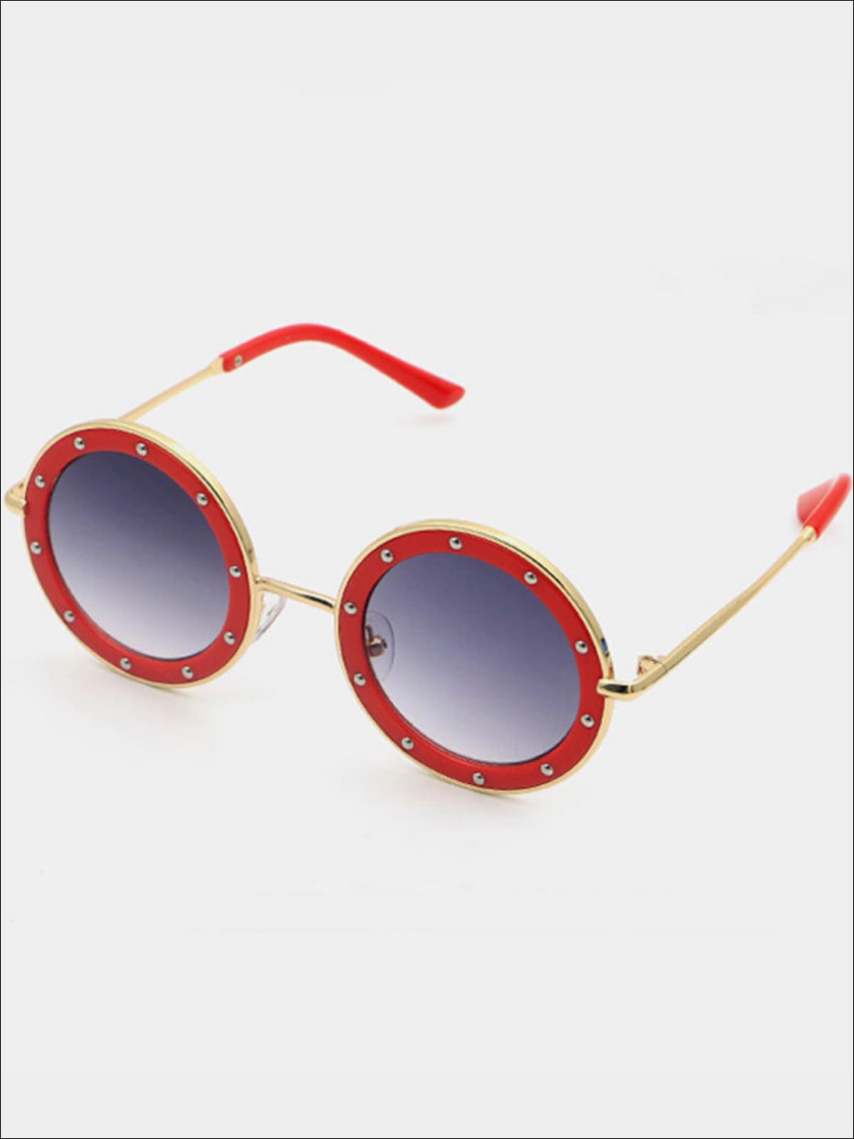 Girls Retro Crystal Studded Sunglasses - Girls Accessories
