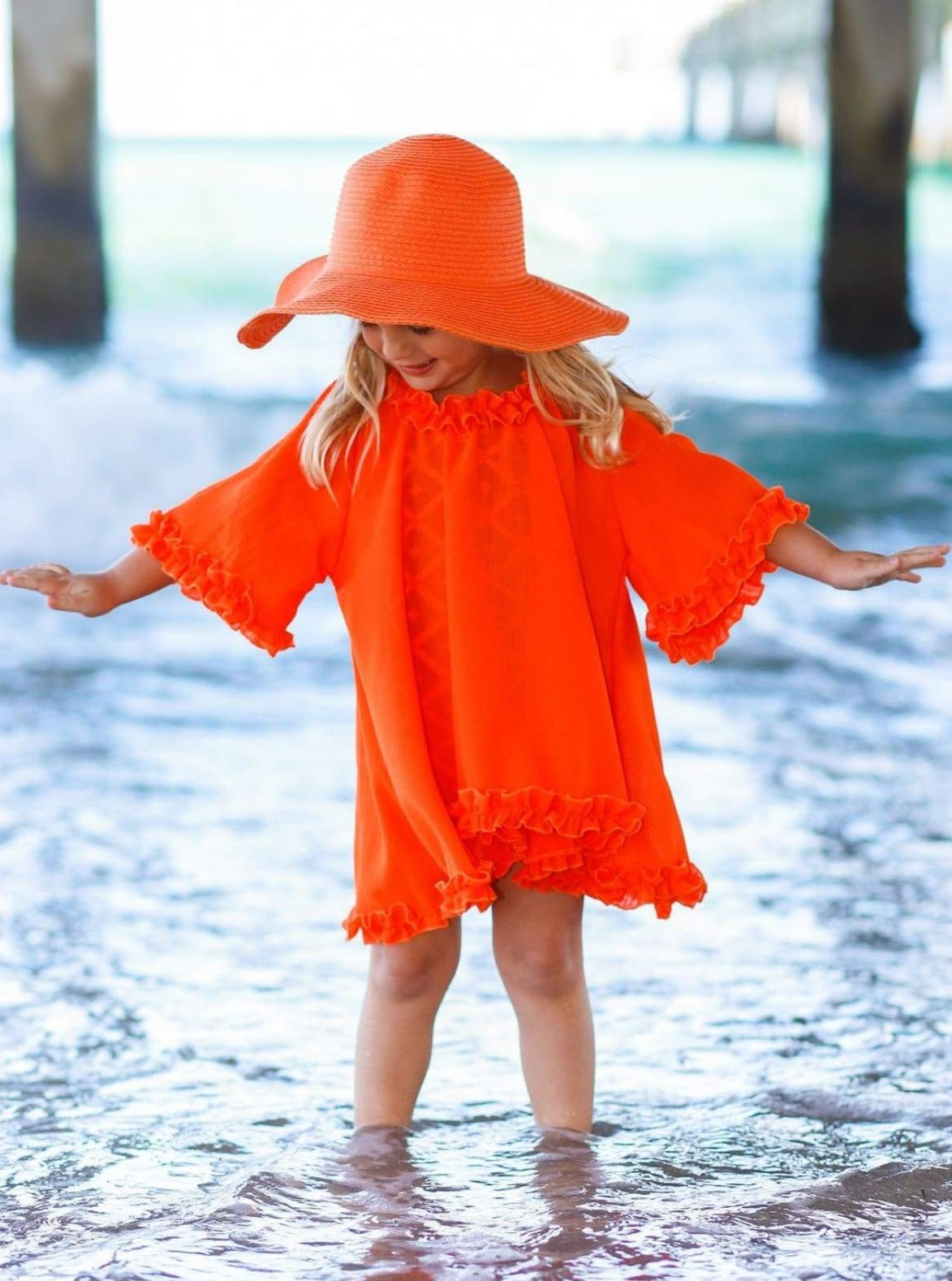 Kids Resort Wear | Girls Swimsuit Cover Ups | Swiss Tulle Cover Up