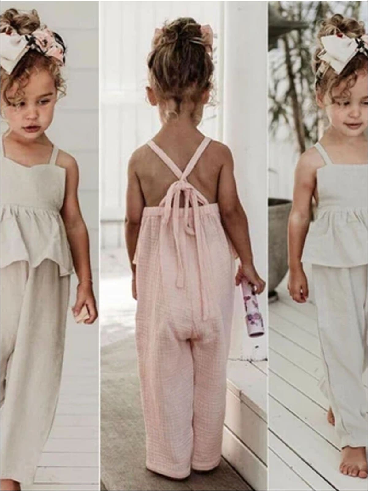 Flower Girl Two Piece Otto Jumpsuit With Beaded Detailing, Halter Neck,  Satin Applique, And Perfect For Weddings, Pageants, Proms, Or Special  Occasions From Weddingteam, $67.09 | DHgate.Com
