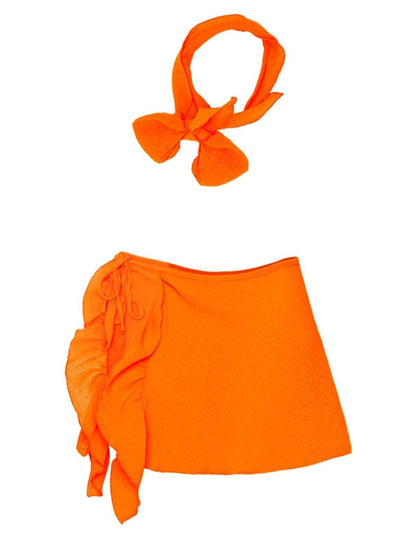 Resort Swim Accessories | Little Girls Swim Sarong & Headband Set