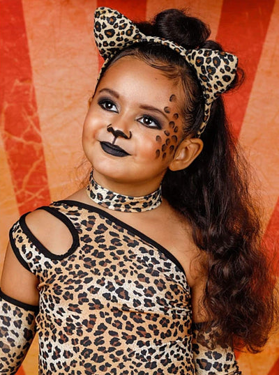 Kids Halloween Costume | Sassy Leopard Costume Dress | Mia Belle Girls