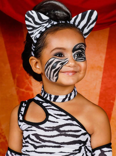 Girls Halloween Costumes | Sassy Zebra Costume Dress - Mia Belle Girls