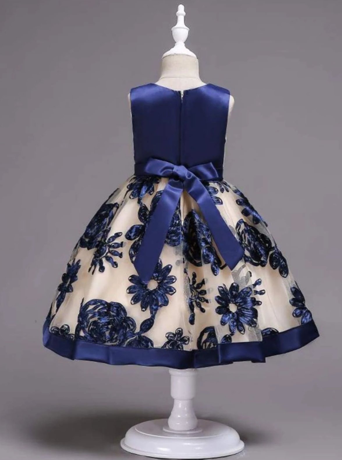 Winter Formal Dresses | Sleeveless Embroidered Chiffon Holiday Dress