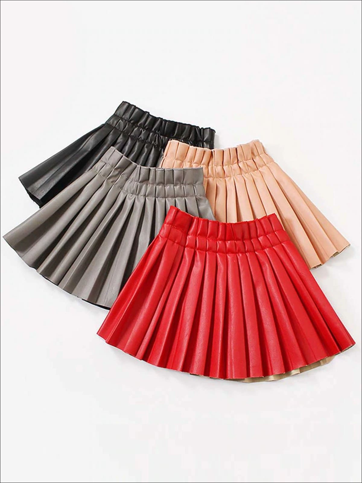 Cute Outfits For Girls | Vegan Leather Pleated Skirt | Girls Boutique