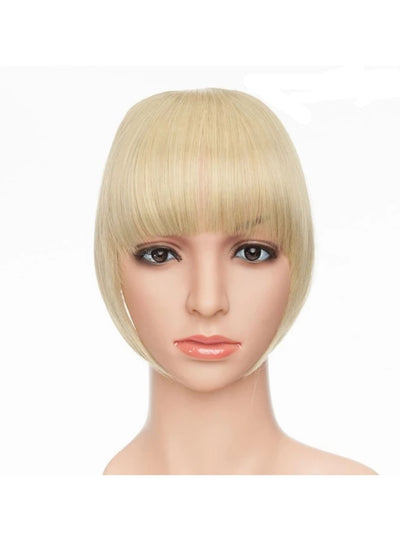 Girls Synthetic Removable Clip-On Bangs - Ash-Bleach Blonde / One Size - Girls Halloween Costume