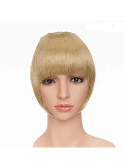 Girls Synthetic Removable Clip-On Bangs - Ash Blonde / One Size - Girls Halloween Costume