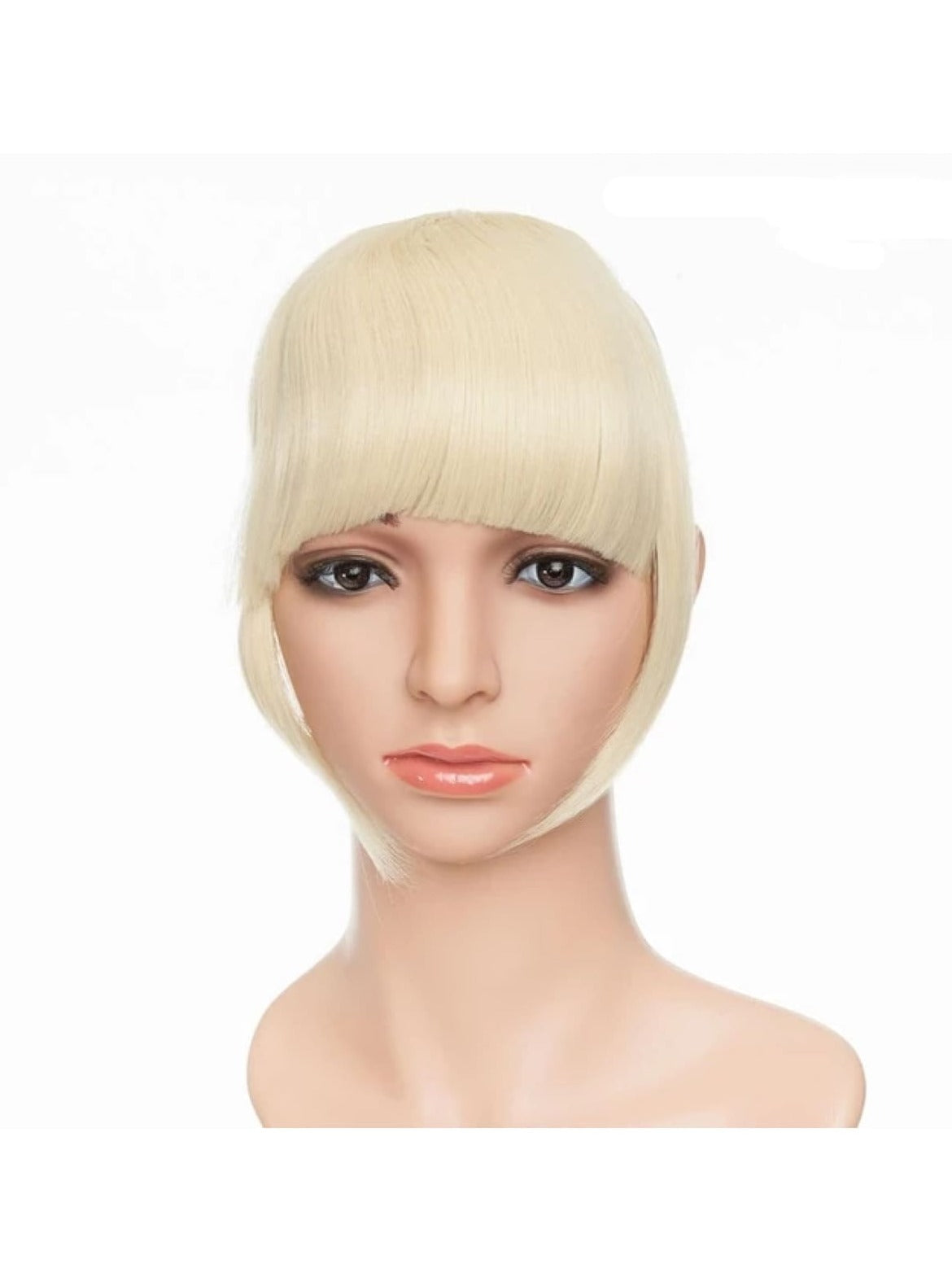 Girls Synthetic Removable Clip-On Bangs - Bleach Blonde / One Size - Girls Halloween Costume