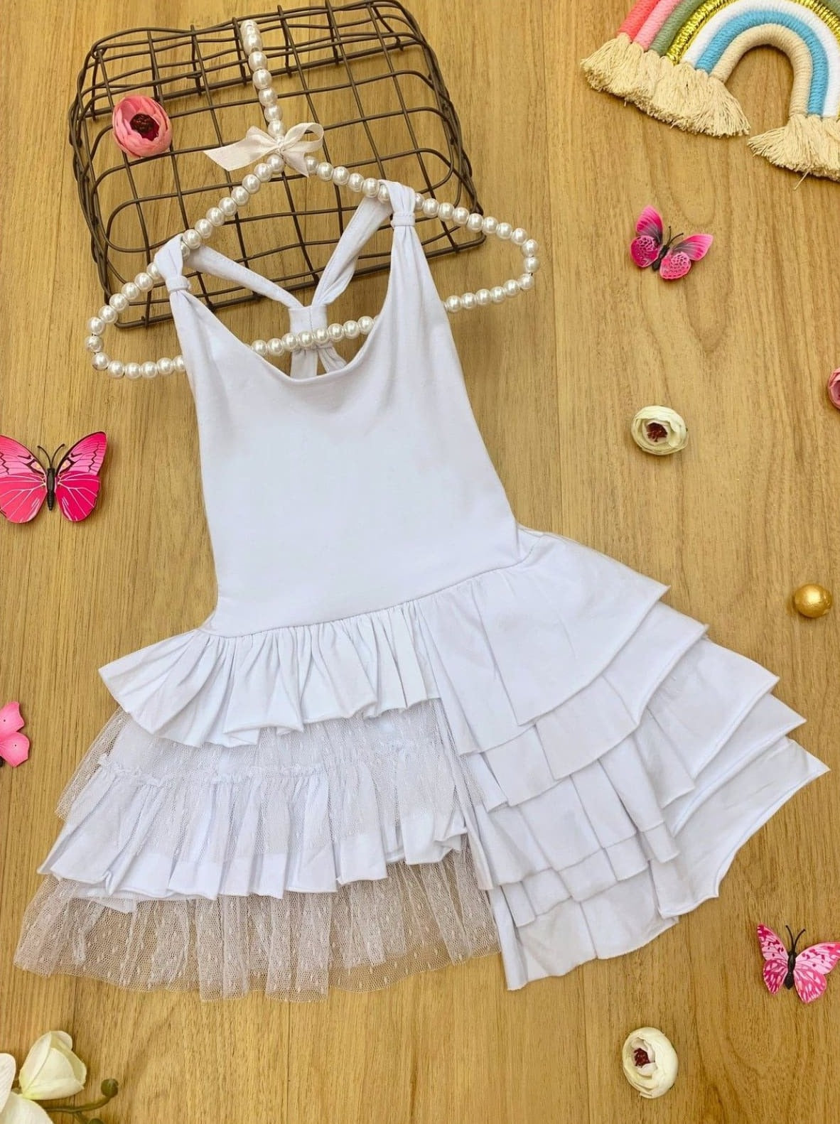 Toddler Spring Clothes | Little Girls Couture Tank Tiered Ruffle Dress