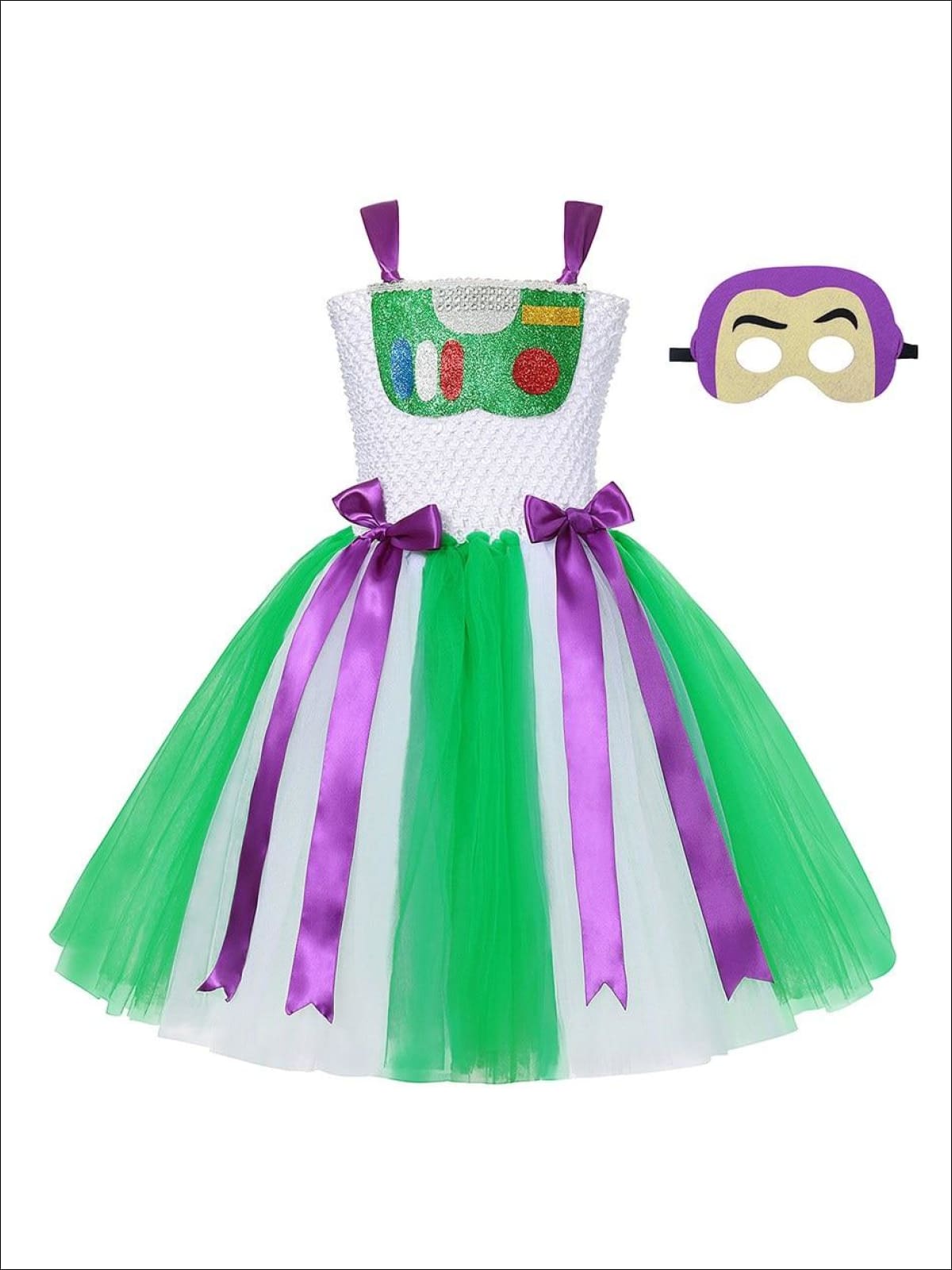 Girls Toy Story 4 Inspired Buzz Lightyear Tutu Halloween Costume - Girls Halloween Costume