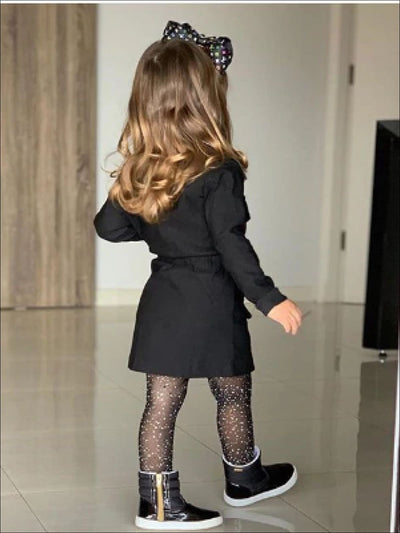 Girls Trendy Trench Coat Dress - Girls JacketPreppy Girls' Fashion | Toddlers Trench Coat Dress - Mia Belle Girls