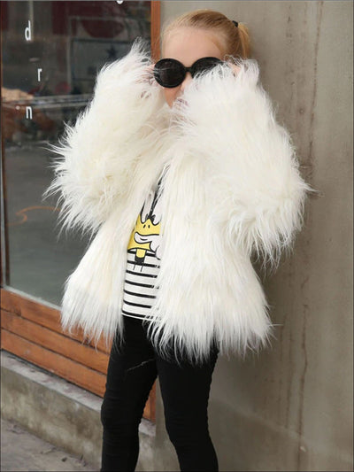 Girls Trendy Winter Faux Fur Jacket - Girls Jacket