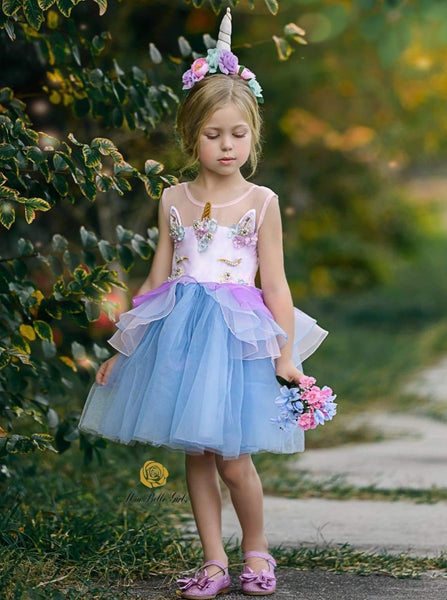 puñetazo Educación escolar Diplomacia Kids Party Dresses | Little Girls Unicorn Party Tulle Princess Dress – Mia  Belle Girls