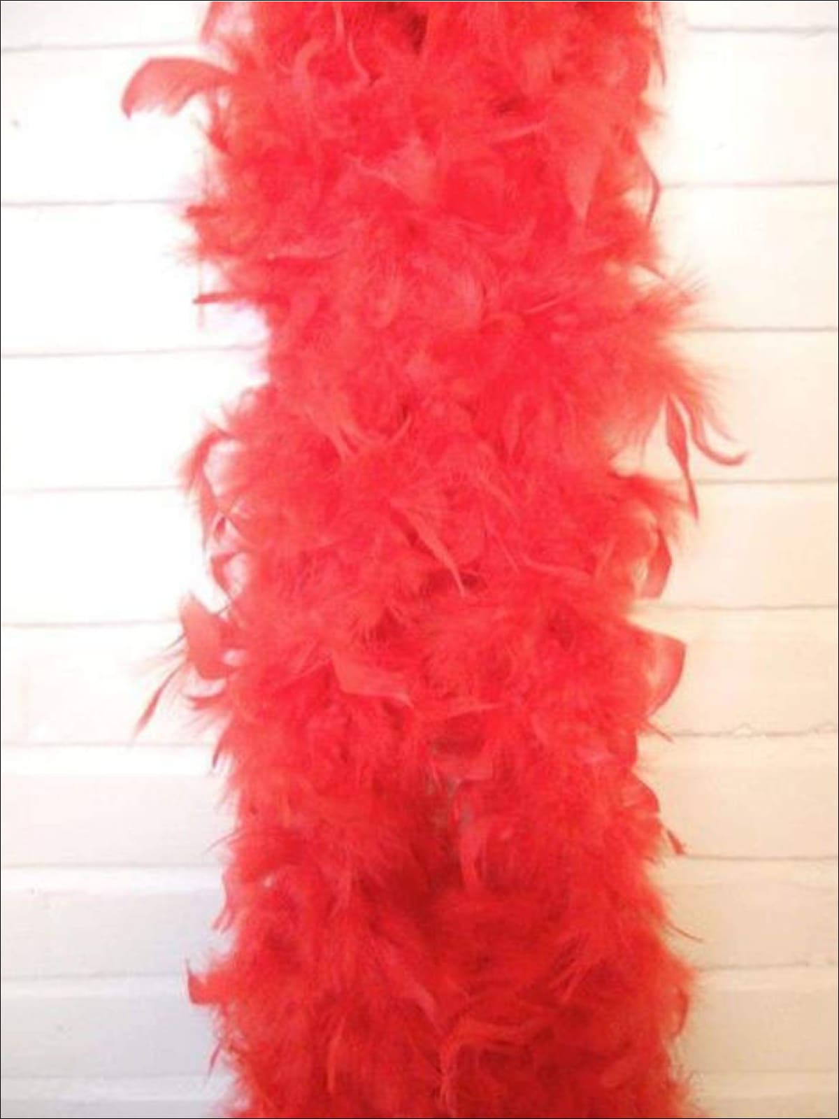 Girls Vintage Style Feather Boa Shawl ( Multiple Color Options) - red - Girls Halloween Costume