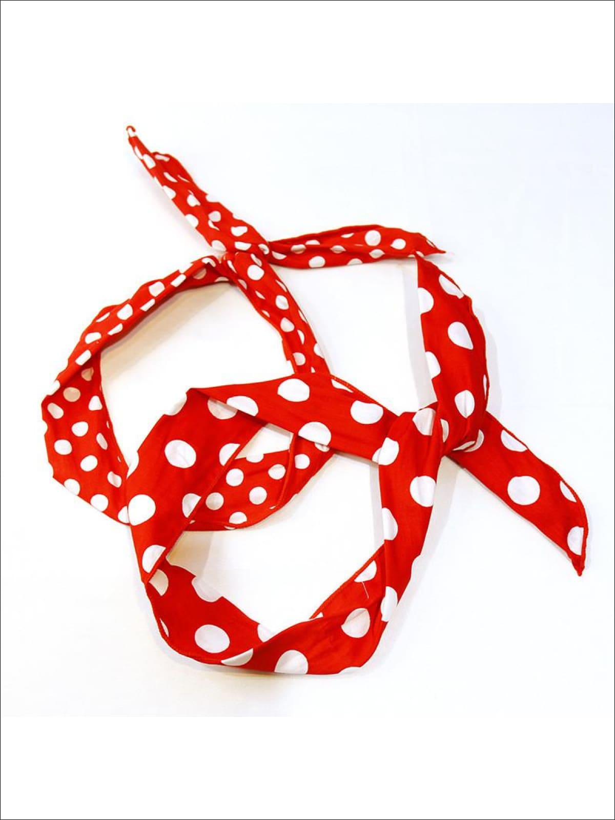 Girls Vintage Style Red & White Polka Dot Headband - Girls Hair Accessories