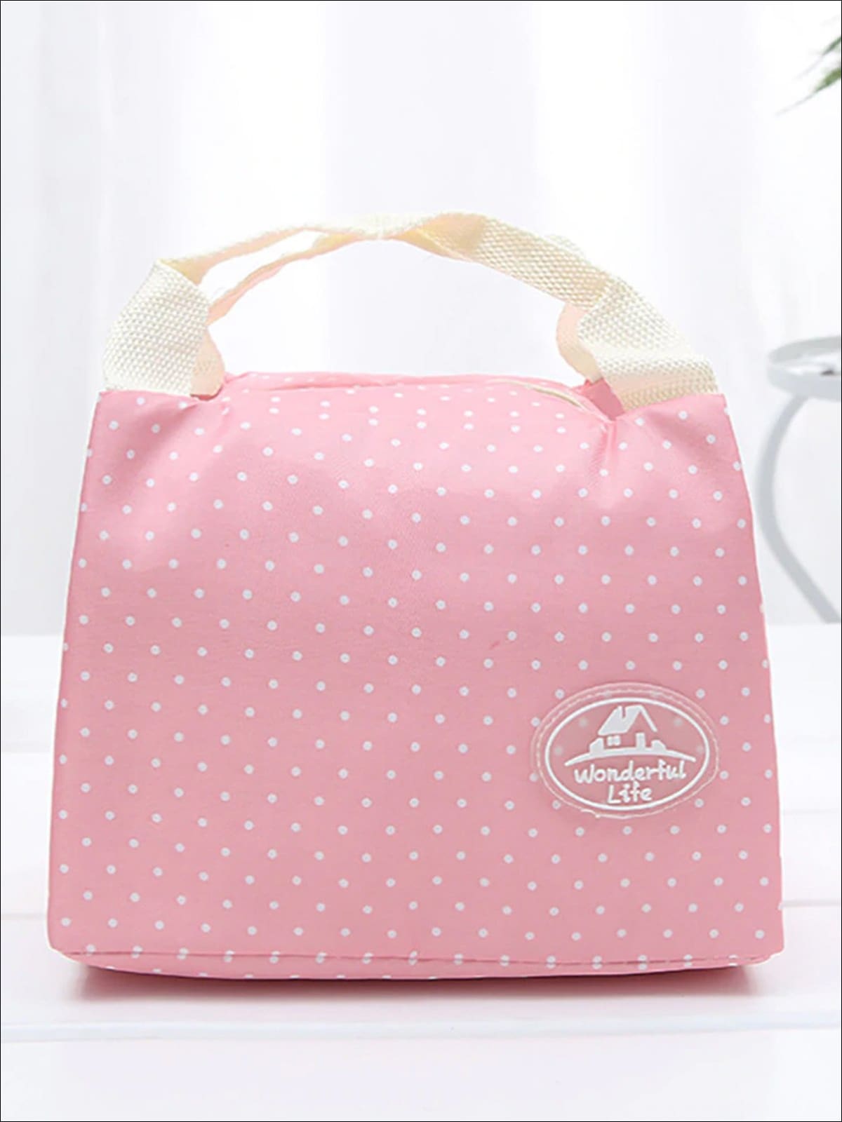 Girls Printed Insulated Canvas Carry Lunch Box - School Accessories - Mia Belle Girls