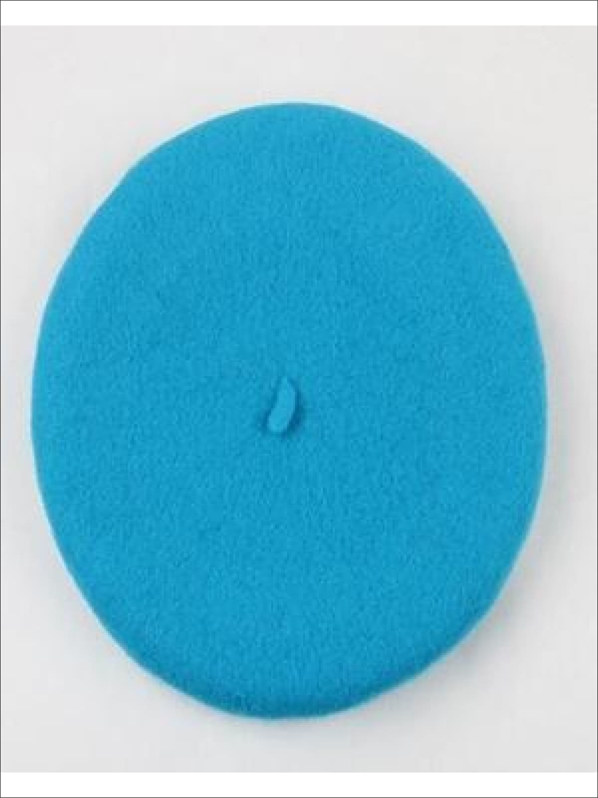 Girls Wool Basic Beret (20 color options) - Turquoise / One - Girls Beret
