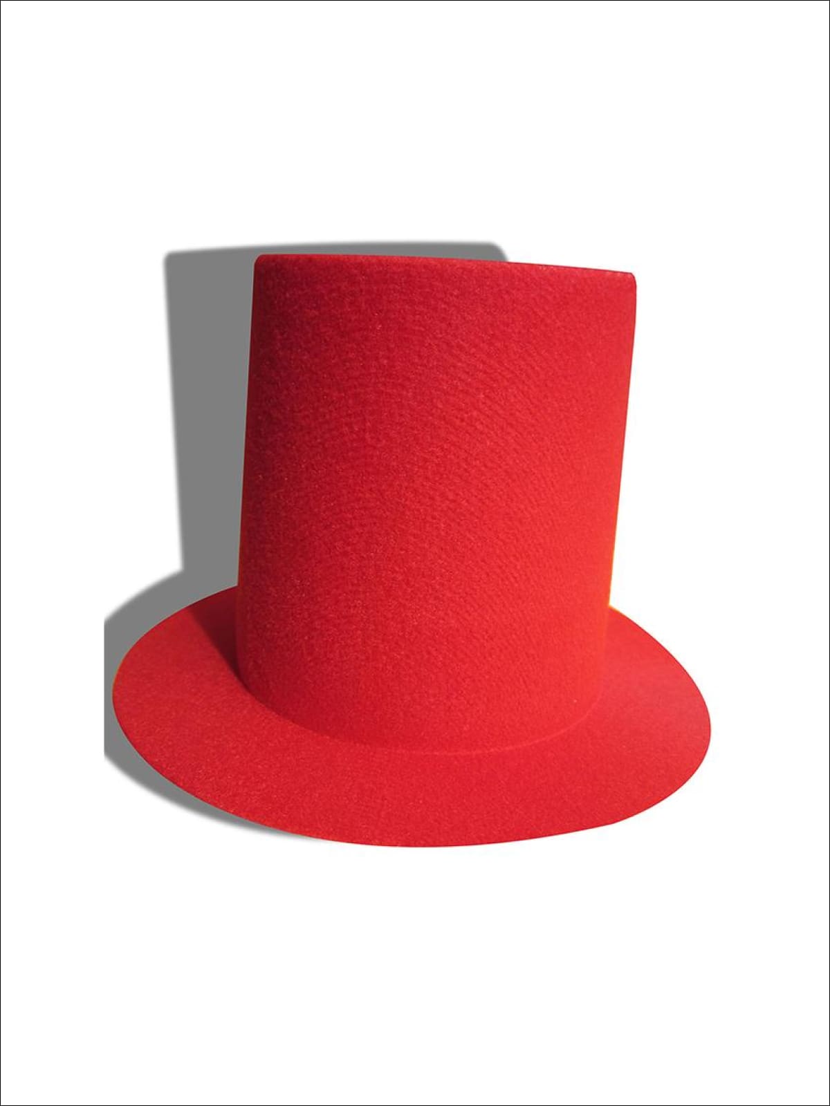 Girls Wool Mini Top Hat Fascinator (Black & Red) - red - Girls Halloween Costume