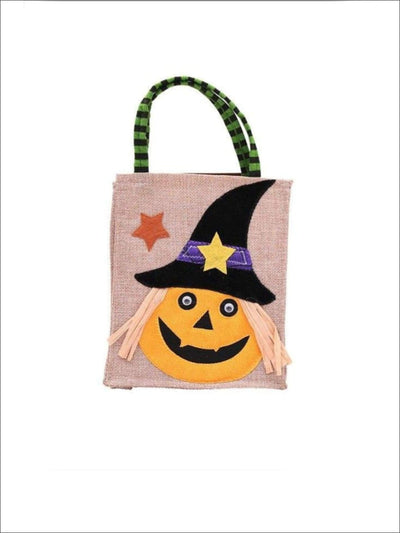 Girls Woven Halloween Character Trick-Or-Treat Bag (4 Style Options) - Pumpkin / 26cm x 15cm - Accessories
