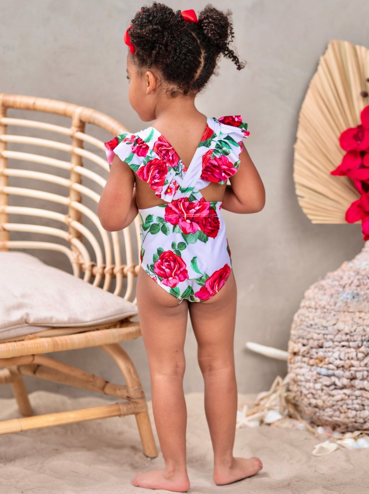 Beach Roses Galore One Piece Swimsuit