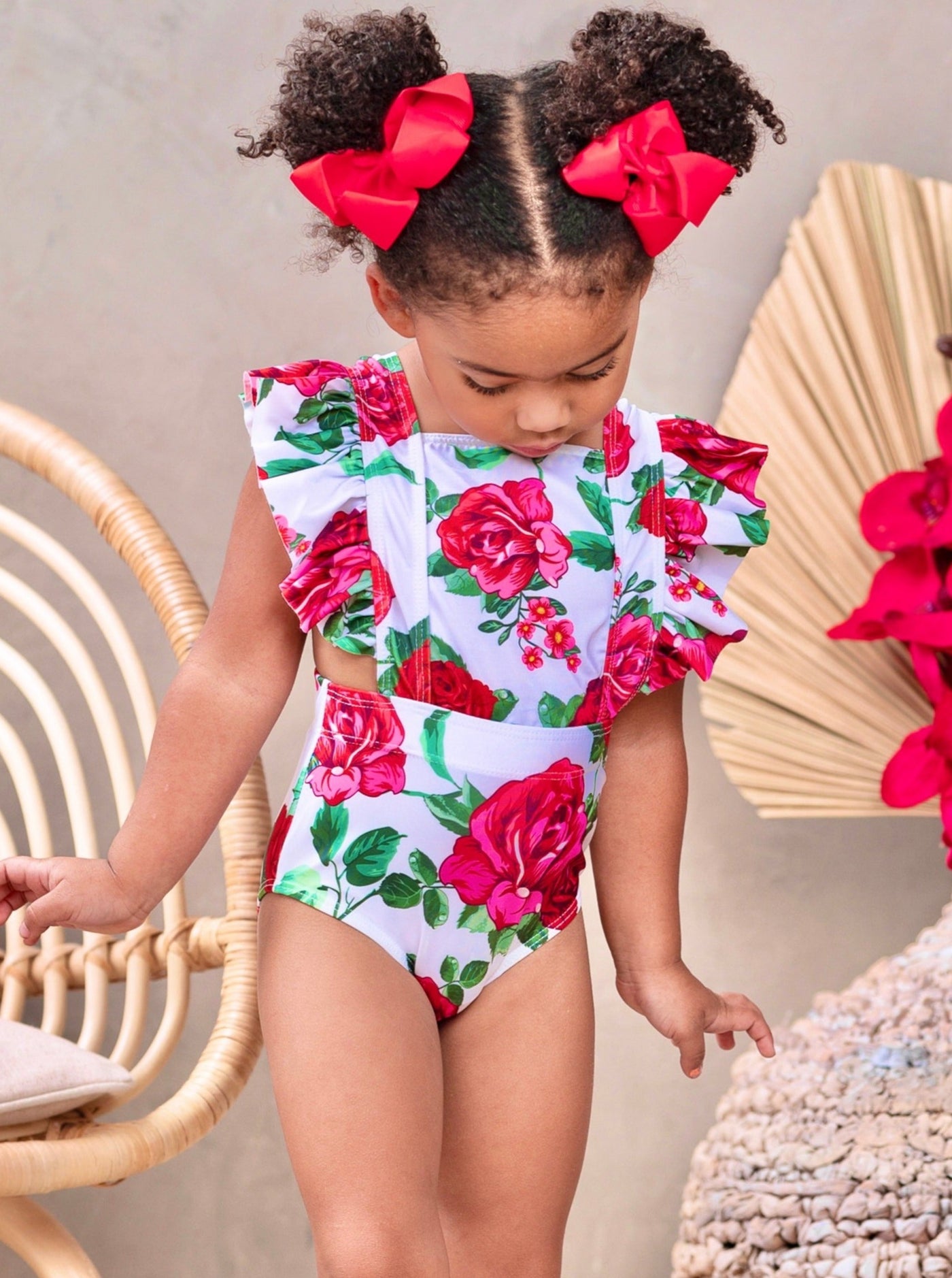 Beach Roses Galore One Piece Swimsuit