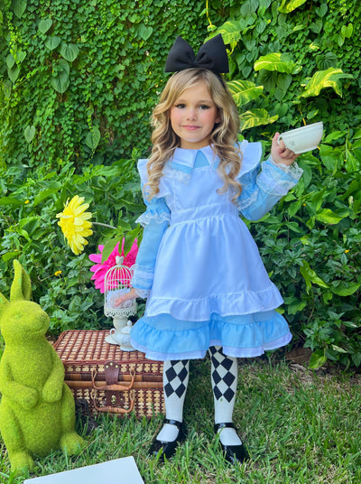 Girls Ruffled Alice In Wonderland Inspired Costume