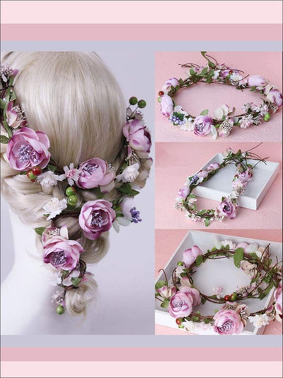 Ivory Flower Girl Headband - Flower Halo