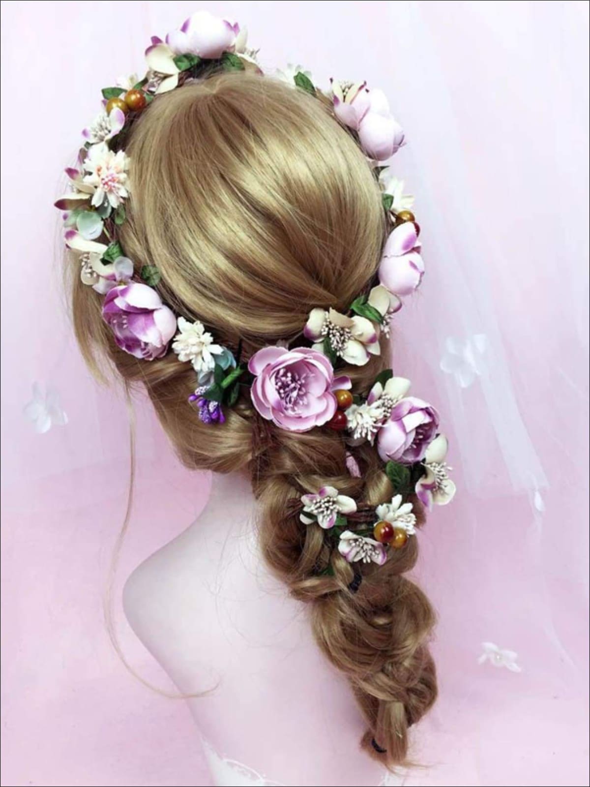 Ivory Flower Girl Headband - Flower Halo